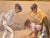 1960's Menoolla Children Playing Marbles Oil on Canvas Painting For Sale - Image 9 of 11