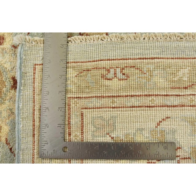 Ziegler Rug 8'1'' X 10' Blue Wool Hand-Knotted Oriental Carpet For Sale - Image 12 of 12