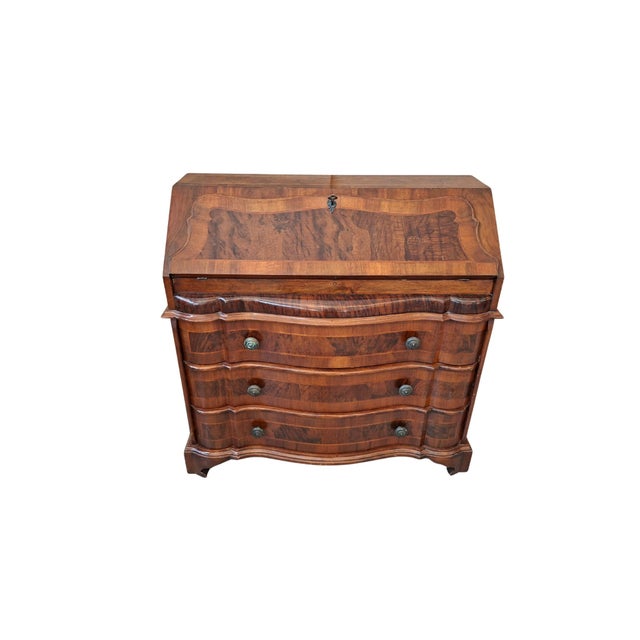 Mid-Century Modern Vintage Drop-Leaf Desk, 1950s For Sale - Image 3 of 11