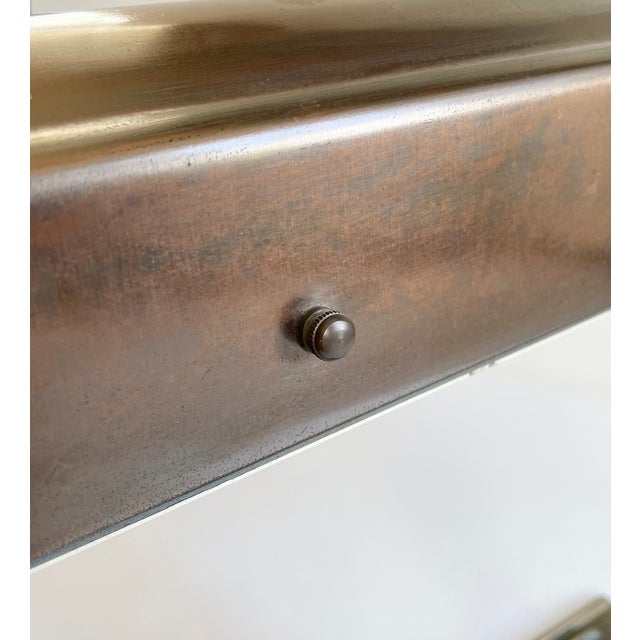Mid 20th Century Art Deco Brass Library Bankers Desk Lamp For Sale In Cleveland - Image 6 of 12