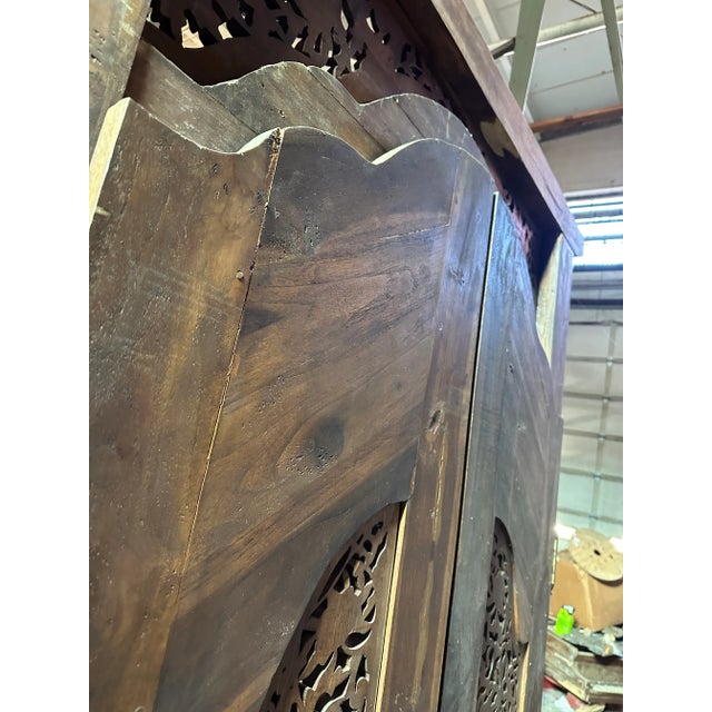 Entry Doors Vintage Carved Teakwood For Sale - Image 10 of 11