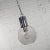 Mid 20th Century Mid Century Modern Pendant Light Chrome & Smoked Glass Open Globe Chrome Chain For Sale - Image 12 of 13