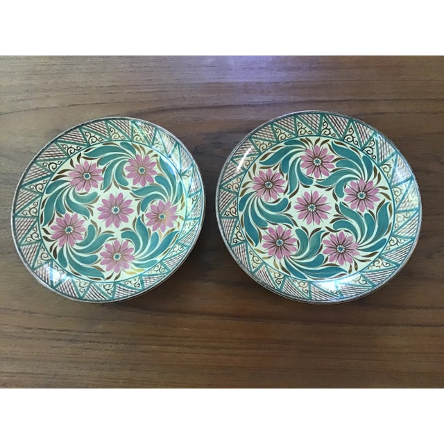 Vintage Wedgwood Copper Lustreware Plates- Set of 2 For Sale - Image 12 of 12