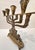 Brass Vintage Brass Menorah With Movable Doors For Sale - Image 8 of 11