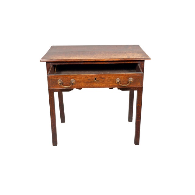 George III Oak Tavern Table For Sale - Image 11 of 12