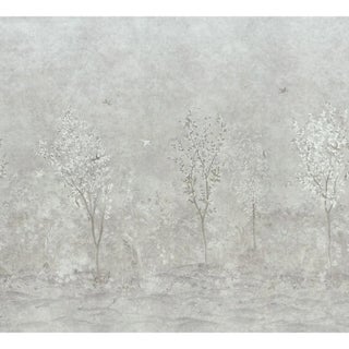Schumacher X Colette Cosentino Sublime 4 Panel Set In Grisaille For Sale
