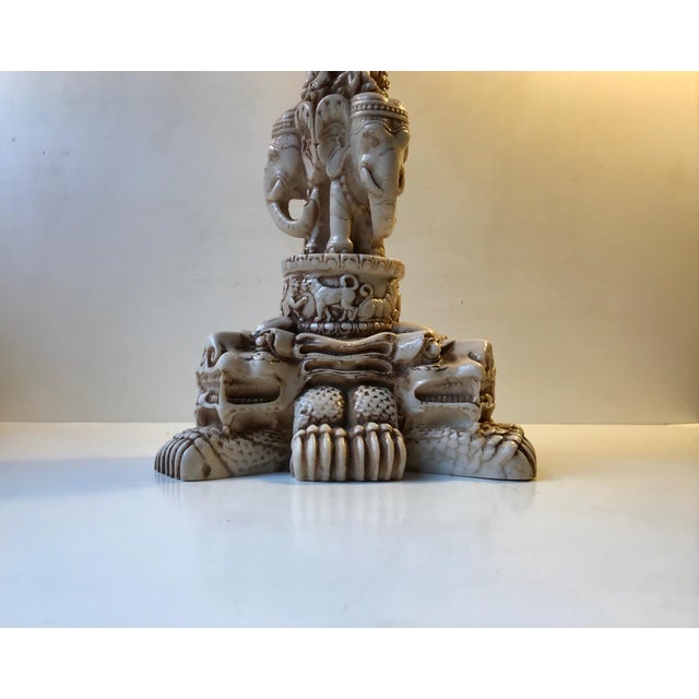 Vintage Faux Ivory Opium Table, 1960s For Sale - Image 4 of 14