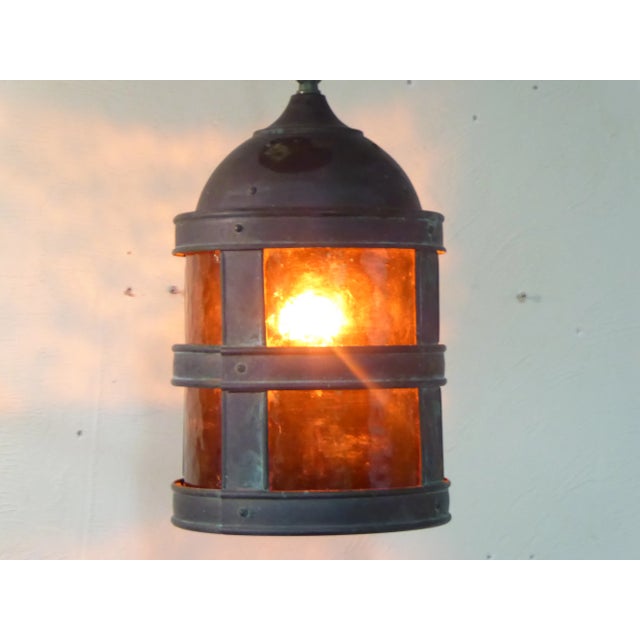 Gothic Vintage Verdigris Bronze Outdoor Lantern For Sale - Image 3 of 4