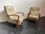 Italian Lounge Chairs in Orange-Stained Beech, 1960s, Set of 2 For Sale - Image 4 of 11