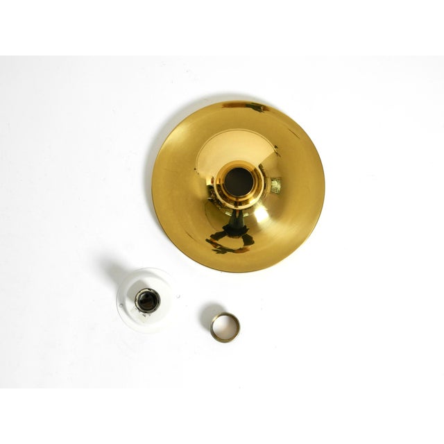 Mid-Century Modern Space Age Disc Brass Wall Lamp from Sölken Leuchten, 1960s For Sale - Image 11 of 17