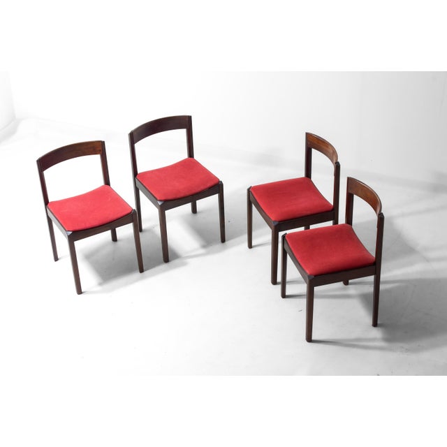 Dining Chairs in Rosewood by Dino Cavalli, 1970s, Set of 4 For Sale - Image 6 of 11