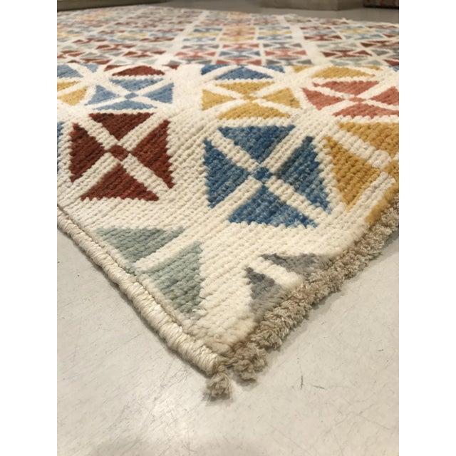 Vintage Handmade Woolen Rug For Sale - Image 10 of 16