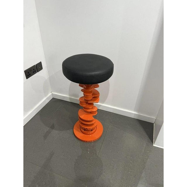 V8 Engine-Inspired Crankshaft Bar Stool For Sale - Image 3 of 8
