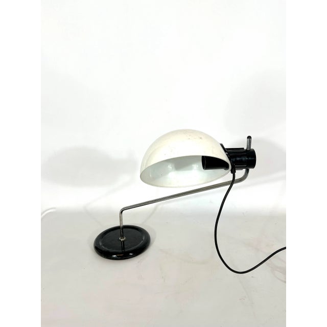 Chrome and Plastic Articulated Table Lamp from Guzzini For Sale - Image 12 of 12