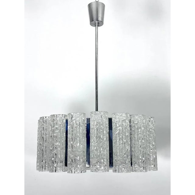 Mid-Century Murano Glass Element Ceiling Lights, Italy, 1960s, Set of 2 For Sale - Image 11 of 12