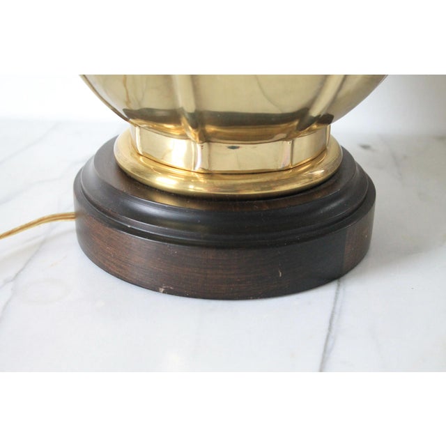 Vintage Brass Table Lamp For Sale - Image 9 of 10