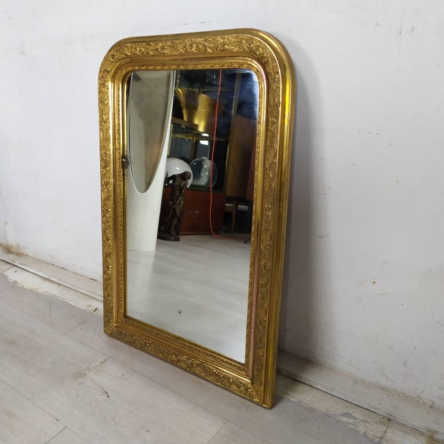 Napoleon III Golden Mirror For Sale - Image 4 of 16