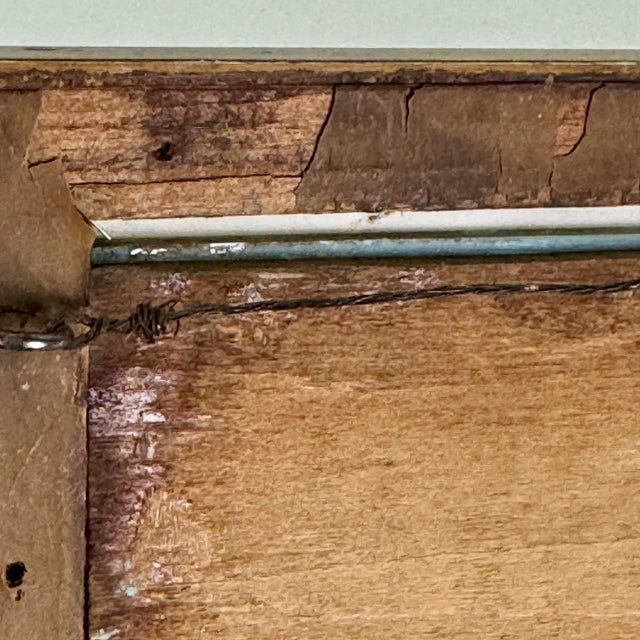 Antique Glass Painting of Nursery-Rhyme Like Theme With Children & Adults Outside For Sale - Image 11 of 11