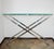1990s Modern Console Table in Chrome and Glass, 1990s For Sale - Image 5 of 9