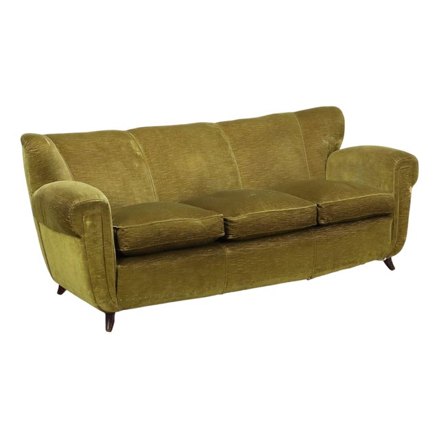 Vintage Green Sofa, 1950s For Sale