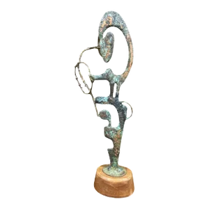 Mid-Century Brutalist Abstract Bronze Figural Sculpture by Bill Lett, American, 20th Century