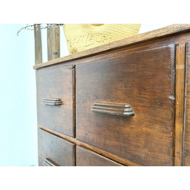 Antique 12-Drawer Pine Workshop Cabinet, 1900s For Sale - Image 10 of 18