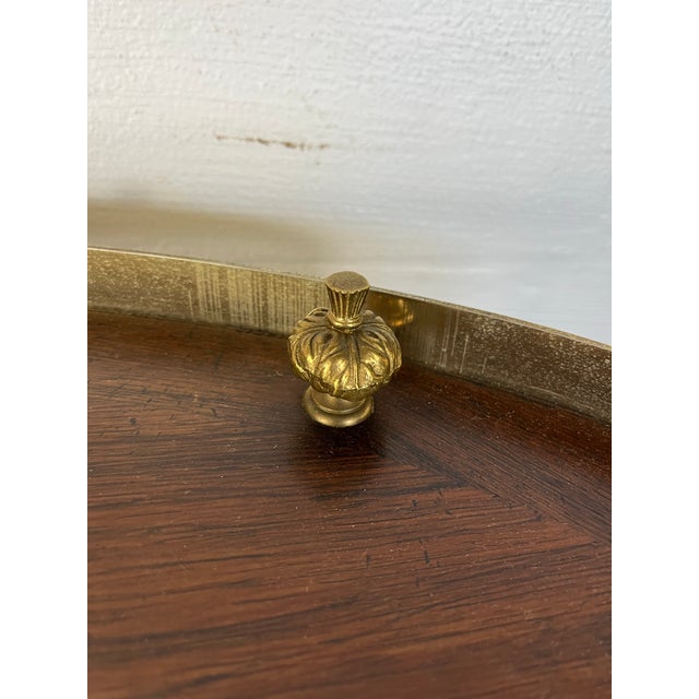 LaBarge Hollywood Regency Brass and Glass Hooved Feet Cocktail Table, 1960s For Sale - Image 9 of 12