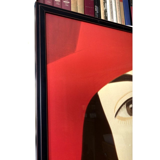 1980s Alex Katz Red Coat Monumental Original 1986 Whitney Museum Exhibition Poster, Framed For Sale - Image 5 of 9