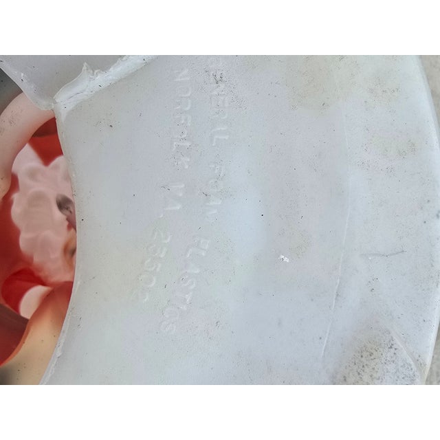 Red Vintage 40" Waving Santa Claus Lighted Christmas Blow Mold Yard Decor For Sale - Image 8 of 8
