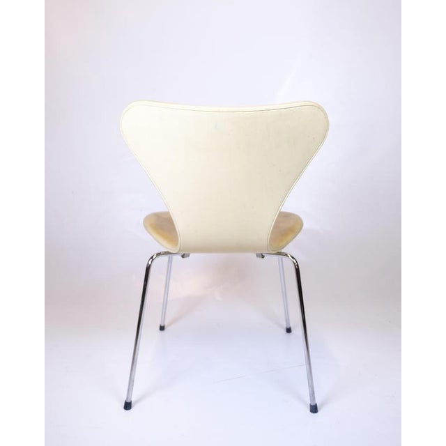 Chairs in Natural Leather from Fritz Hansen, 1955, Set of 8 For Sale - Image 8 of 12