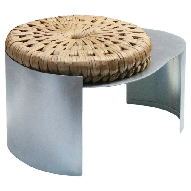 Silver Assento Stool by Macheia For Sale - Image 8 of 8
