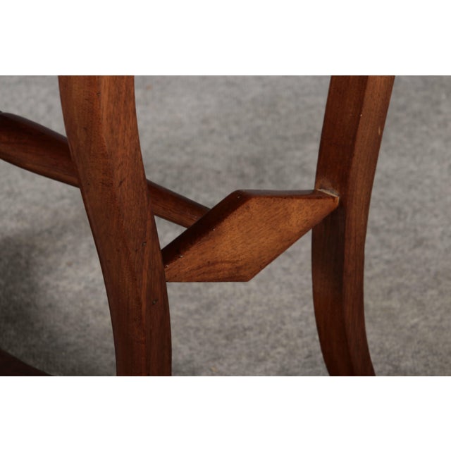 Wood Small Antique Biedermeier Side Table in Walnut, 1830 For Sale - Image 7 of 18