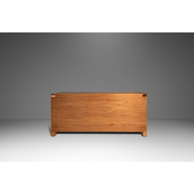 D-Scan Elegant Mid-Century Danish Modern Cabinet / Sideboard / Credenza in Teak & Brass by D-Scan, C. 1980's For Sale - Image 4 of 18