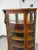 Victorian Quarter-Sawn Tiger Oak Curved Glass Curio, Antique For Sale In San Francisco - Image 6 of 12