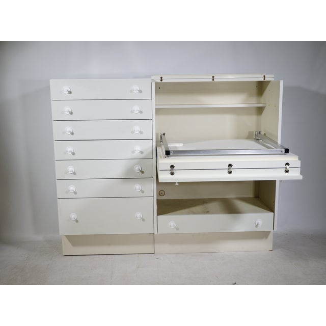 Postmodern Wooden Highboard Cabinet with Fold-Out Desk from Interlübke, 1970s-1980s For Sale - Image 15 of 18