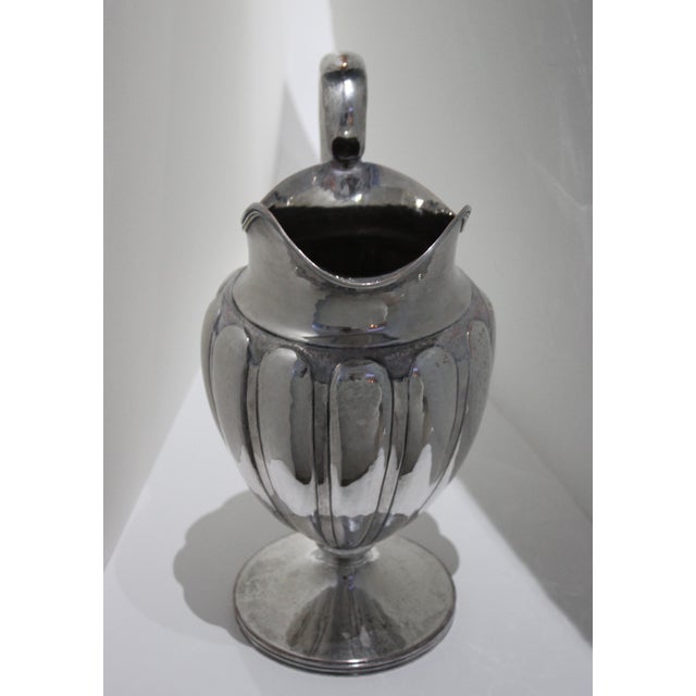 Silver American Melon Pitcher Silver Plated For Sale - Image 8 of 12