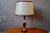 Table Lamp in Leather and Brass, 1960s For Sale - Image 13 of 13