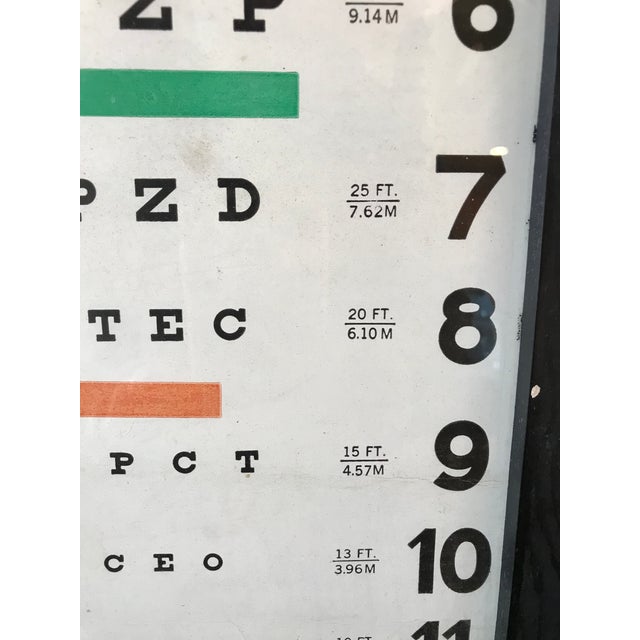 vintage doctors office eye chart chairish