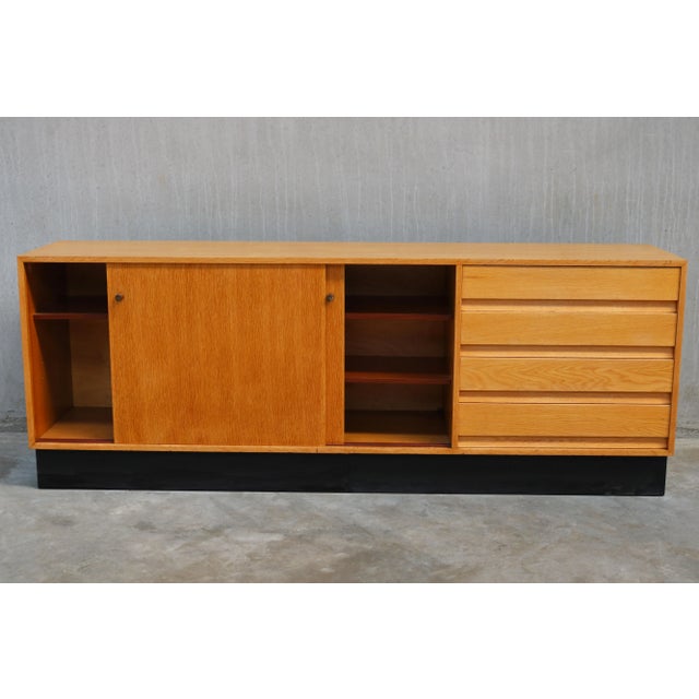 Abstracta Sideboard in Oak by Jos De Mey for Van Den Berghe-Pauvers, 1960 For Sale - Image 10 of 11