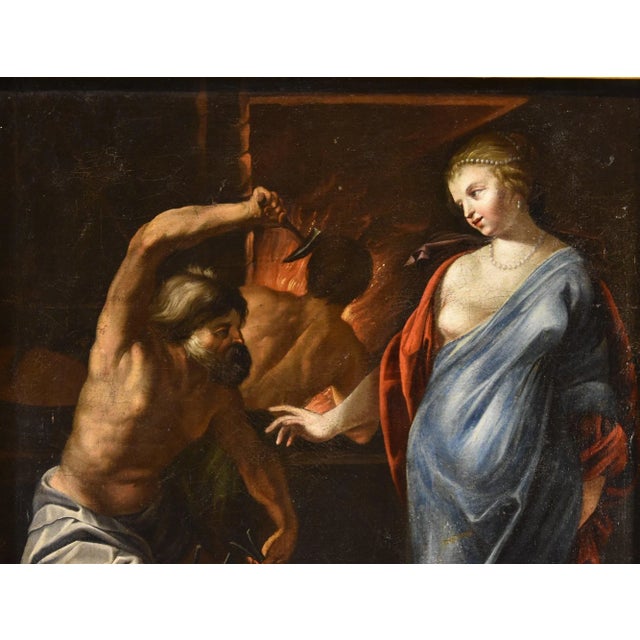 Baroque Workshop of Jacques Blanchard, Thetis Hephaestus, 1630, Oil on Panel, Framed For Sale - Image 3 of 16