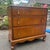 Antique Maple Wood Dresser With Teardrop Brass Hardware Chest of Drawers For Sale - Image 4 of 11
