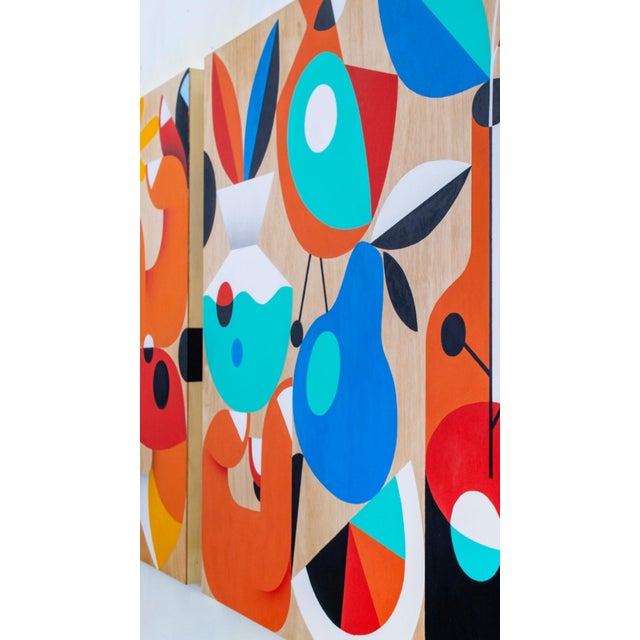 Plastic Rubén Sánchez, Mediterranean Sunset II, 2023, Acrylic Painting on Panel For Sale - Image 7 of 10