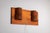 Mid-Century Modern Rectangular Pine Wall Lamp with Bur Wood Veneer Shades, 1960s For Sale - Image 3 of 15