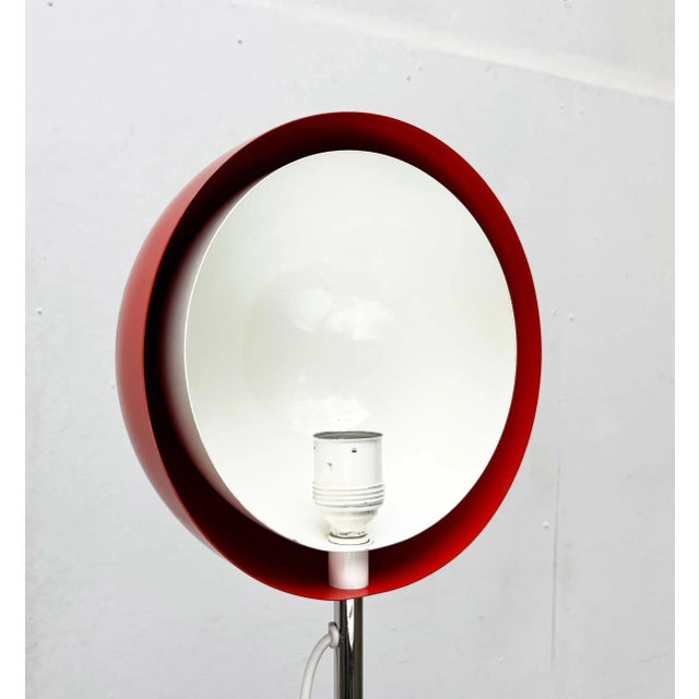 Metal Mid-Century Modern Space Age Eclipse Floor Lamp, Germany, 1960s For Sale - Image 7 of 18