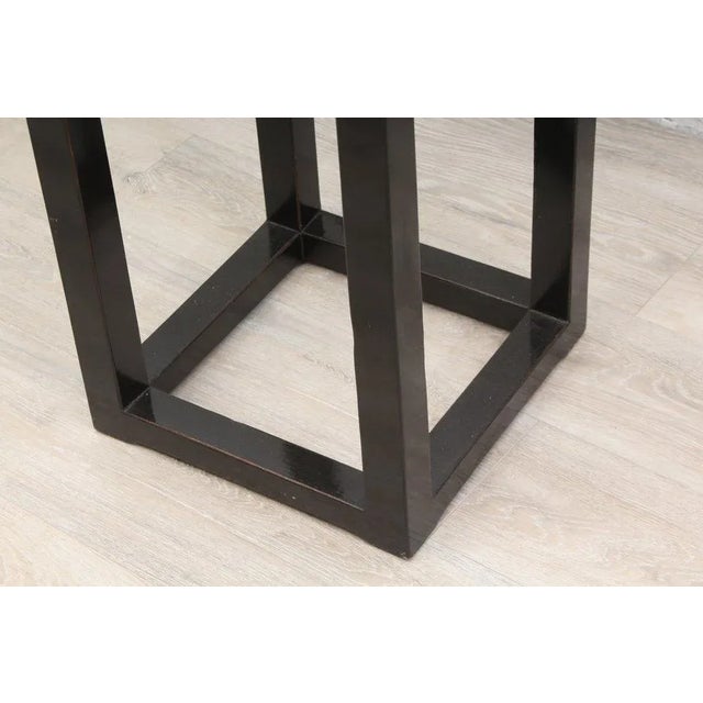 1930s 1930s Vintage Chinese Pedestal with Stone Top For Sale - Image 5 of 5