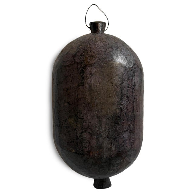 Tribal Vintage Large Tribal Rustic Burundi Oval Bowl For Sale - Image 3 of 5