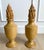 1970s Pair of Handcrafted Turned Wood Urns With Hand-Carved Flame Finials, Sculptural Organic Modern Decorative Objects For Sale - Image 4 of 12