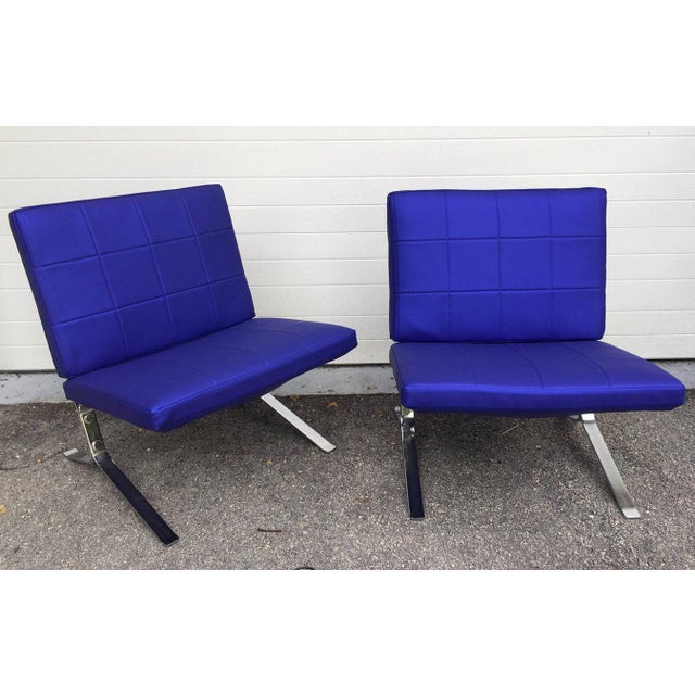 1960s Pair of French Lounge Chairs by Olivier Mourgue For Sale - Image 5 of 9