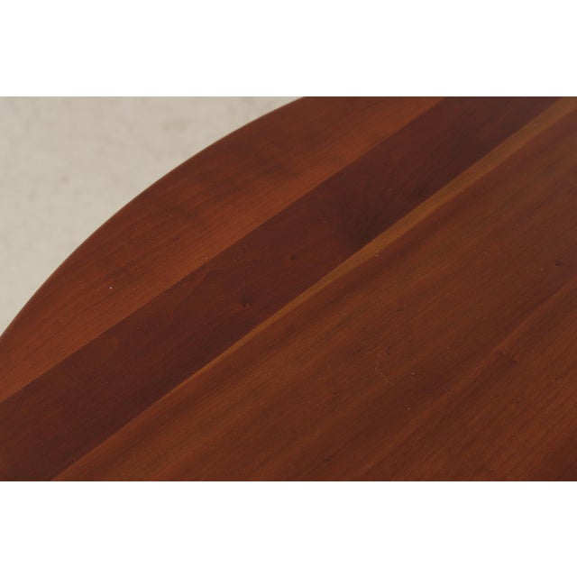 Cherry Round Country Style Dining Room Table For Sale - Image 13 of 17