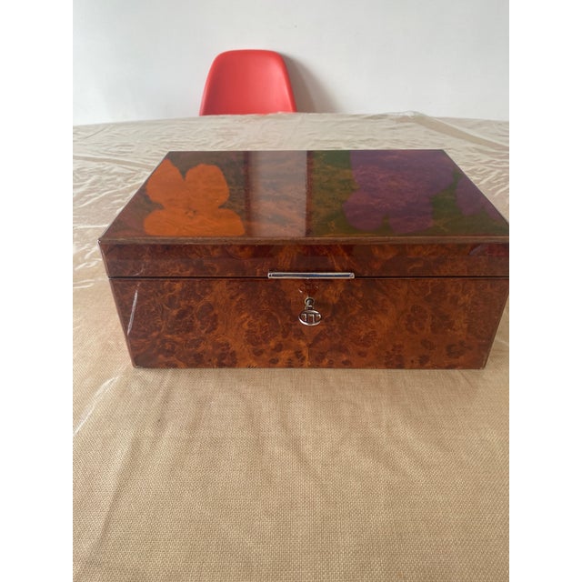 Brown Large Cigar Box in Elm Burl from Dunhill, 1970s For Sale - Image 8 of 8